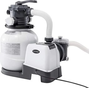Intex - 26646 pompa filtro a sabbia per piscina fuori terra 7900 lt/h con filtraggio a 6 funzioni