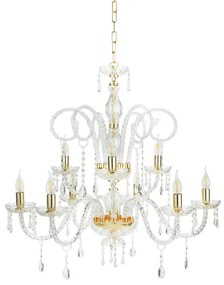 Lampadario a sospensione in cristallo D84 cm MARIATERESA intrecciato 9 luci