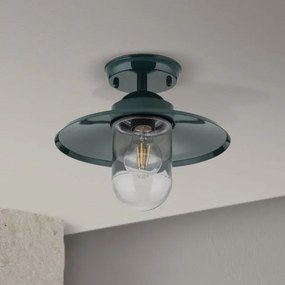 Orion AL 11-1317 - Lampadario da esterno EDWARD 1xE27/60W/230V IP44 verde