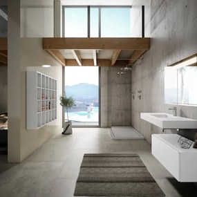 Mobile bagno con lavabo L 100 x H 34 x P 45 cm neve per vasca centrale Element