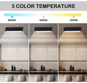 Immax NEO 07074-60-Plafoniera LED dimmerabile CANTO 34W/230V nero Tuya+RC