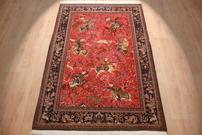 Ghom Tappeto 210x140 (Iran) Annodato A Mano