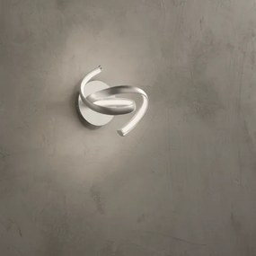 Lampada applique 22x20 cm LUMEN a LED in metallo Silver