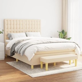 Giroletto A Molle Con Materasso Crema 140x19 Cm İn Tessuto /