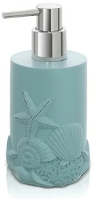 Dispenser sapone liquido da appoggio in resina acquamarina  Coral