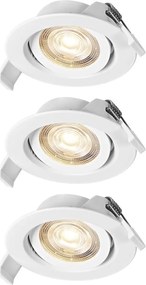 Osram - Set da 3 faretti da incasso LED SPOT LED/4,9W/230V 2700K bianchi