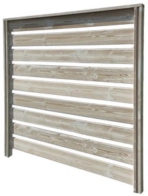 Pannello componibile Thermowood bianco in legno H 178.4 x L 178.6 cm