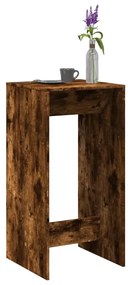 Tavolo da bar rovere fumo 51x50x103,5 cm in legno multistrato