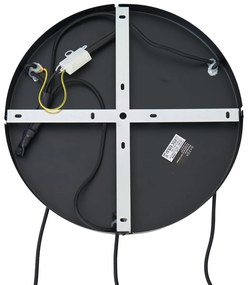 Lampada a sospensione Hotel Chic nera con vetro oro e verde 3 luci - Zuzanna