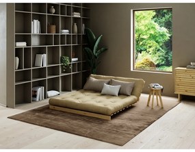Divano letto in colore naturale 160 cm Roots - Karup Design