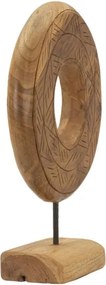 Scultura Dorat In Teak Riciclato Cm 28X10X38 (Pezzi Unici - Non Rip. In Serie)