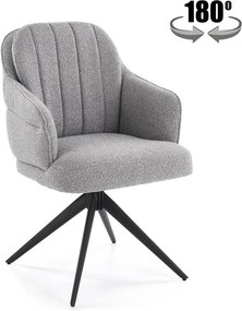 Sedia K570 – Colore Grigio Chiaro – 61x70x92 cm