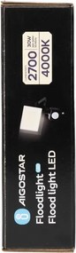 Aigostar - Proiettore LED con sensore, 30W, 230V, 4000K, IP65