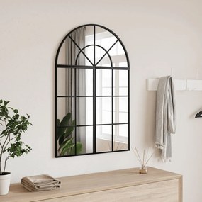 Specchio Da Parete Nero 60x90 Cm Arco İn Ferro /