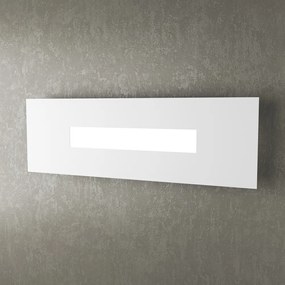 Applique Moderna Rettangolare Wally Metallo Bianco 1 Luce 2G11 49Cm