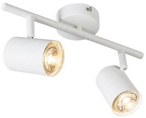 Faretto moderno bianco con lampadina smart GU10 orientabile - JEANA 2