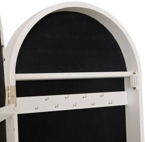 Atmosphera - Specchio a figura intera con portagioie LEXY 158x38 cm bianco