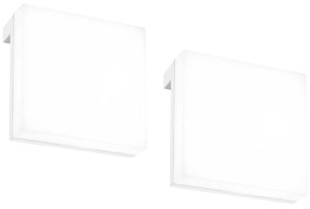 Applique Moderna Aniani Plastica Bianco Led Integrato 6W 4000K