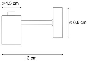 Lampada da parete Art Déco dorata con lampadina WiFi G95 inclusa - Facil