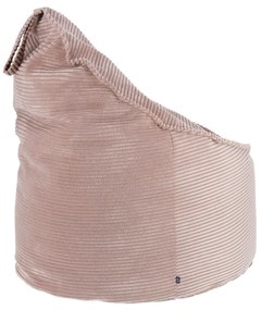 Kave Home - Pouf Wilma in velluto a coste spesso rosa Ã˜ 80 cm