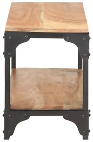 Tavolino da salotto 90x30x40 cm in legno massello di acacia