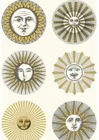 Cole & Son Carta da parati Soli - Cream/Gold
