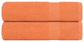 Asciugamani 2 Pz Arancioni 50x100 Cm 360 G/m² 100% Cotone /