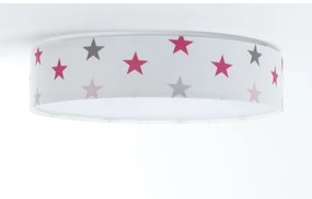 Luce LED dimmerabile GALAXY KIDS LED/24W/230V stelle bianche/rosa/grigio + tc