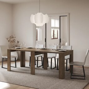 Consolle allungabile 90x25/211 cm NIVES Noce allunghe interne