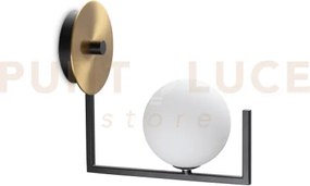 Birds applique a parete 1 luce attacco g9 lampadina inclusa nero e ...