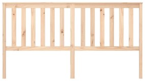 Testiera per letto 186x6x101 cm in legno massello di pino