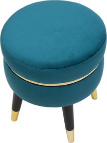 Pouf turchese Paris - Mauro Ferretti