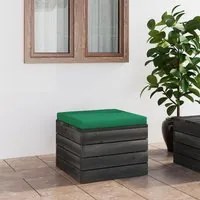 Pouf da Giardino su Pallet con Cuscino in Legno di Pino cod mxl 74518