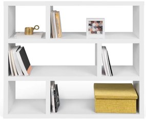 Libreria bianca 120x105 cm Dublin - TemaHome