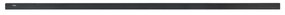 Lampada Lineare LED a Sospensione 65W 200cm nera con driver Philips Colore Bianco Variabile CCT