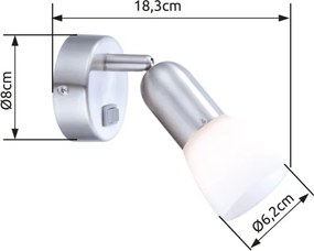Globo 5453-1 - Applique CATHY 1x40W/E14/230V