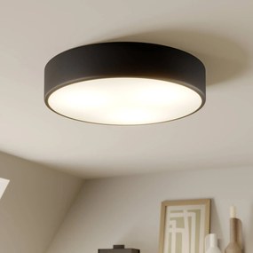 TEMAR LIGHTING Plafoniere Cleo, Ø 40 cm, IP20, nero, metallo, E27