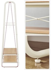 Appendiabiti a piantana LINEA bianco/marrone