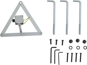 Lanterna da esterno classica nera con oro 200 cm 3 luci IP44 - Daphne