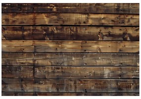 Carta da parati – Imitazione legno moderno in marrone