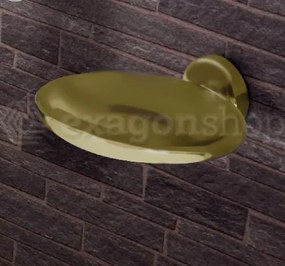 Colombo Plus W49010OM Porta Sapone da parete Oro Mat