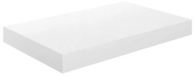 Scaffale a parete bianco lucido 40x23x3,8 cm in mdf