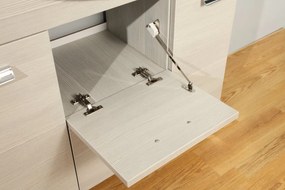 Mobile da bagno a terra L 100 x H 80 x P 33.5 cm rovere, 1 cassetto, 2 ante Rimini