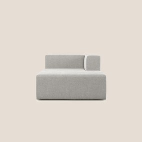 Nettuno modulo chaise longue in morbido tessuto bouclè T07