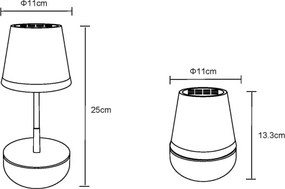 Globo 36638W - Lampada solare LED 10xLED/0,06W/3V IP44 bianco