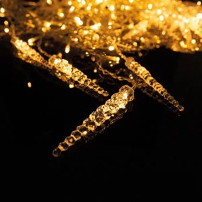 Tenda luminosa natalizia da esterno 180 LED 3,5x0,7 m IP44 bianco caldo