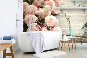Carta da parati autoadesiva – Rose romantiche