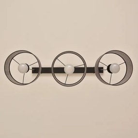 Lampadario a cavo ALBA 3xE27/15W/230V grigio