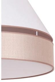 Duolla - Plafoniera AVIGNON 1xE27/15W/230V diametro 50 cm bianco/beige