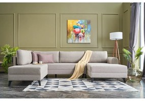 Divano angolare a U beige Belen - Balcab Home